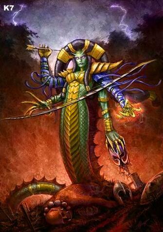 Multiarmed Lamia With A Resemblance To Oola The Dancer From Star