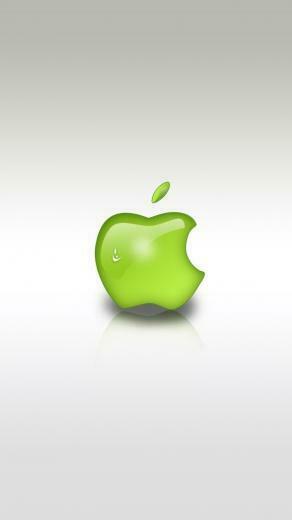 Green Apple Logo iPhone 5s Wallpaper