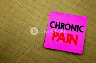 Handwritten Text Caption Showing Chronic Pain Business Concept