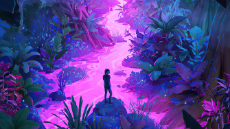 Neon Purple Wallpaper