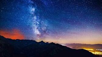 Milky Way Mountains Fondo HD