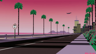 Pink On The Sea Board Hiroshi Nagai Style By Angelfinn12