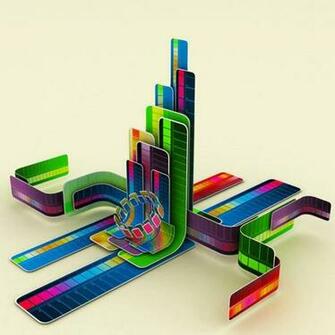 iPad Wallpaper 3d Abstract Shapes Mini
