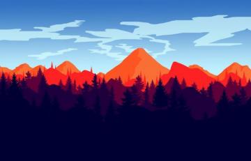Firewatch Inspired Wallpaper Dl By Cirqer