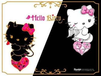 Hello Kitty Angel And Devil Wallpaper