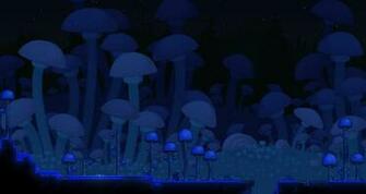 New Mushroom Biome Background For Terraria
