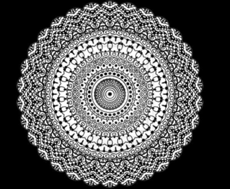 Mandala Wallpaper Black And White On