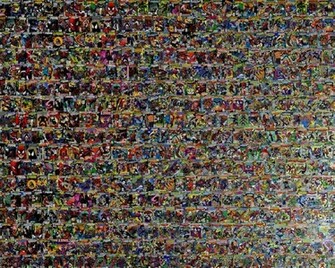 Mosaic Spiderman Comic Books Wallpaper Art HD
