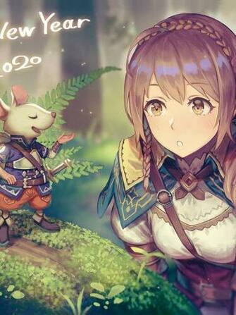 Anime Girl Adventurer Forest Light Armor