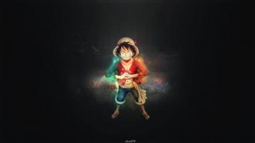 Monkey D Luffy In Black HD Wallpaper