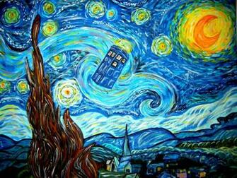 Starry Night Tardis In The By