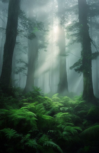 Foggy Forest Wallpaper