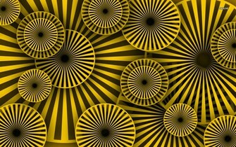 Hypnotic Rays On Circles Wallpaper