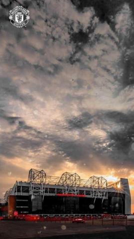 Old Trafford Front Mobile Wallpaper HD Manchester United