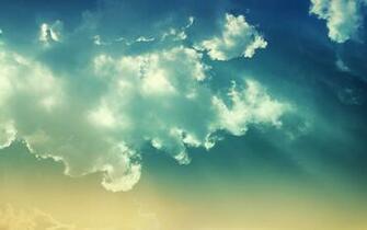 Image Blue Beige Clouds Wallpaper Jpg Simplest