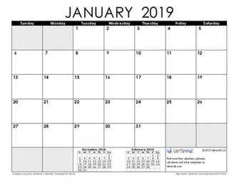 Calendar Templates And Image