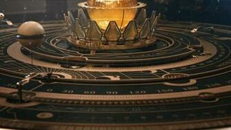 Steampunk Astrolabe Table With Ui On 3d Stills Robots