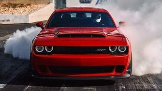 Dodge Challenger Srt Demon Burnout Wallpaper HD Car