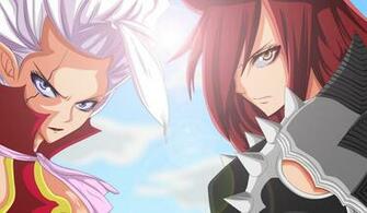 Fairy Tail Erza Scarlet Mirajane Strauss Wallpaper HD Anime 4k