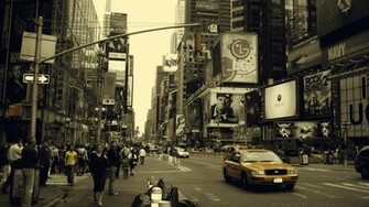 Theme Bin Archive Yellow New York HD Wallpaper