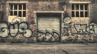 HD Background City Graffiti Wall Drawing Art Old Street Wallpaper