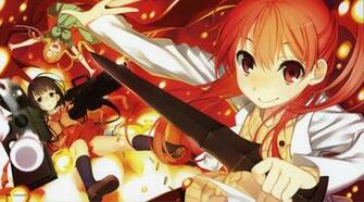 Anime Girls Schoolgirls School Uniform Sasami San