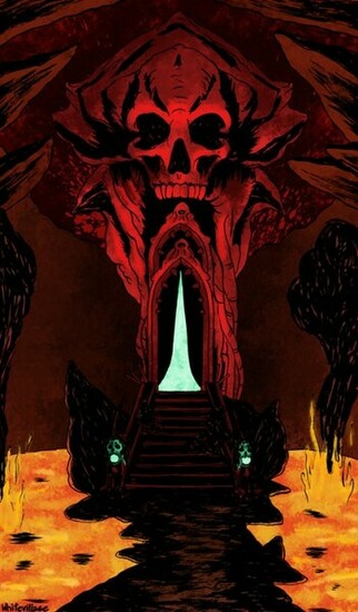 Gates Of Hell Background By Whitevillage