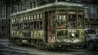 Streets New Orleans Photomanipulation Cities Trainway Wallpaper