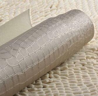 Brown Wallpaper Rolls 10m Vintage Crocodile Textured Animal Print