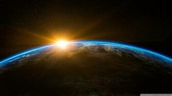 Earth Sunrise From Space 4k HD Desktop Wallpaper For Ultra