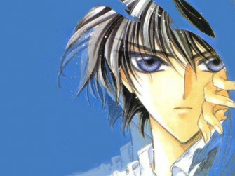Anime Cartoon Boy Blue Wallpaper