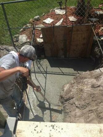 Concrete Block Retaining Wall Footing For