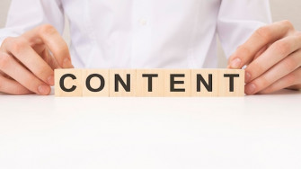 Content Word Wooden Block White Background Wallpaper