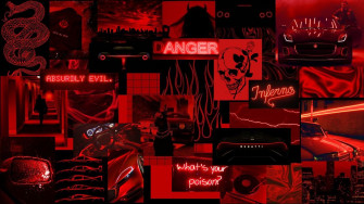 Red And Black Aesthetic Dark Wallpaper