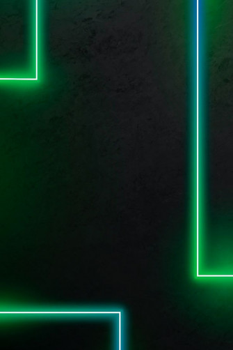 Neon Green Line Pattern On A Dark Background Image By
