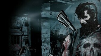 Skulls Black Guns Comics Blood Punisher Wallpaper