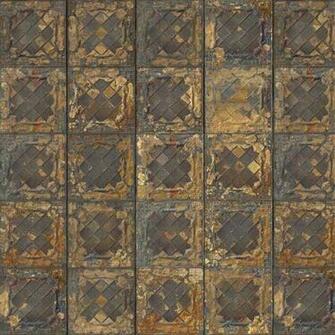 Nlxl Merci Brooklyn Tins Wallpaper Tin Rustic By