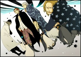 One Piece Red Haired Pirates Shanks Benn Beckman Yasopp Anime HD