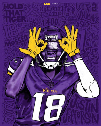 Lsu Football On Nfl Art