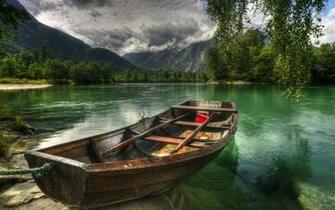 Lonely Boat Wallpaper Water Better