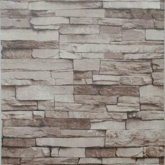Stone Wallpaper Antique Shabby Chic Modern Brick Roll Grey