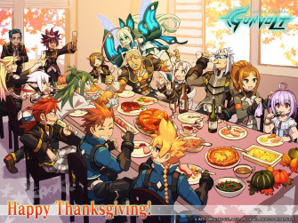 Thanksgiving Wallpaper Azure Striker Gunvolt Know Your Meme