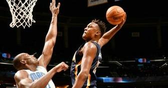 Watch Myles Turner Posterizes Bismack Biyombo Slam