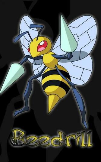 Pokemon Beedrill Black Background 9ssc
