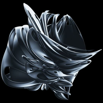 Skew Warped 3d Shapes In Abstract Stock Art By Chroma