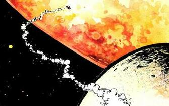 Calvin And Hobbes In Space Wallpaper