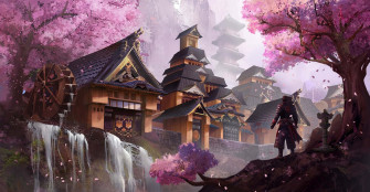 Purple Japanese Wallpaper