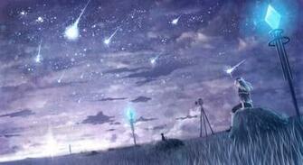Bou Nin Camera Cat Original Scenic Sky Stars Wallpaper Background