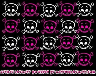 Girly Skull Wallpaper Background Skulls