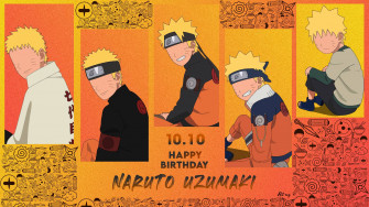 Naruto BirtHDay Special Minimal Illustration By Rit720